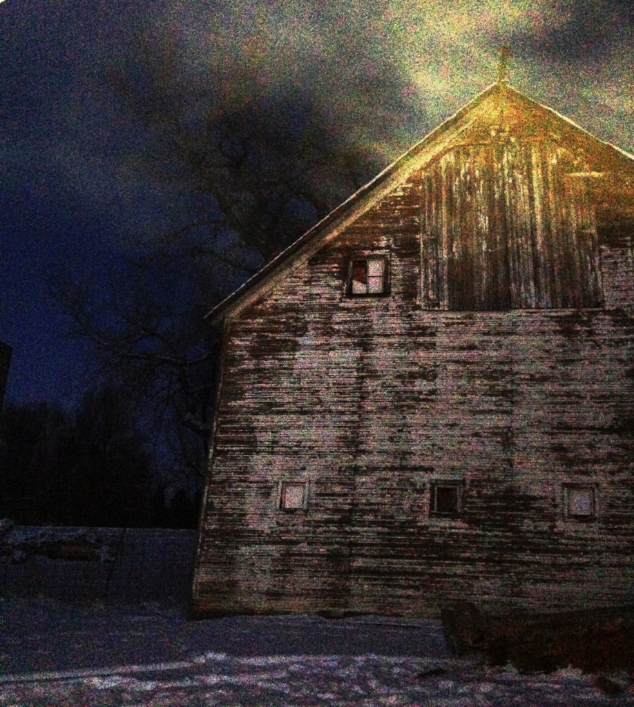 Cold Barn at Night